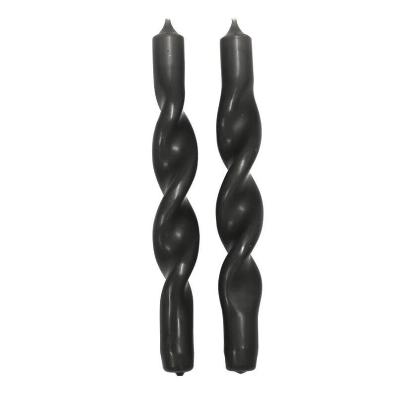 Broste Candle Twist Giftboxed Set Of 2 - Northern Dusk image number 0